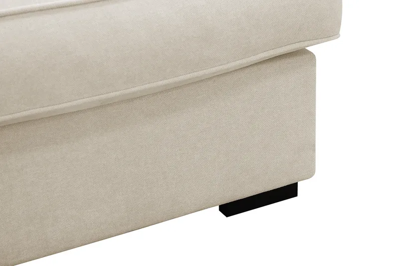 Rossita Lyx 4-sits Vänstervänd L-formad Extra Djup Schäslongsoffa i Tyg - Beige Tyg - Möbler - Vardagsrum - Soffor - Divansoffa & schäslong