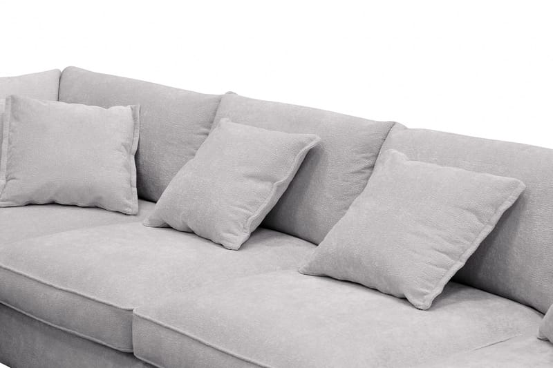 Rossita Lyx 5-sits Högervänd U-formad Extra djup Soffa med Divan och Schäslong i Chenille - Grå - Möbler - Vardagsrum - Soffor - U-soffor