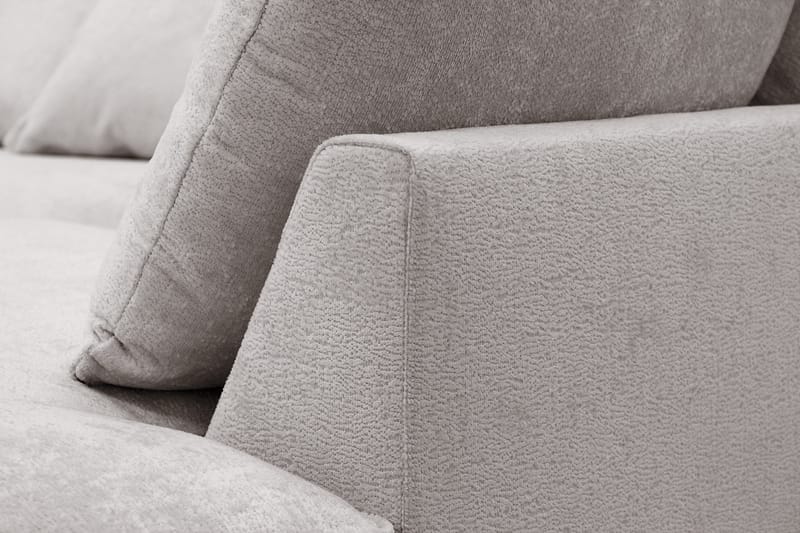 Rossita Lyx 5-sits Högervänd U-formad Extra djup Soffa med Divan och Schäslong i Chenille - Grå/Brun - Möbler - Vardagsrum - Soffor - U-soffor
