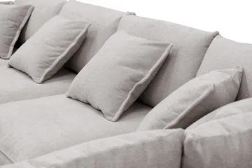Rossita Lyx 5-sits Högervänd U-formad Extra djup Soffa med Divan och Schäslong i Chenille - Grå/Brun - Möbler - Vardagsrum - Soffor - U-soffor