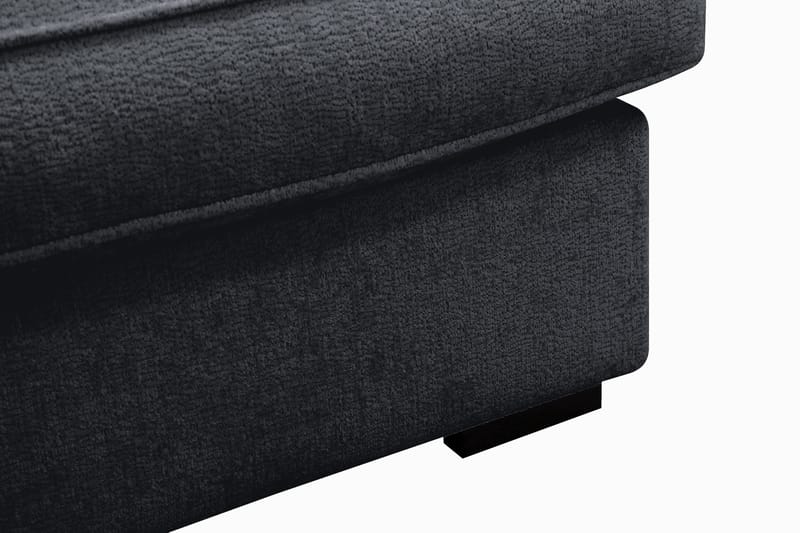 Rossita Lyx 5-sits Högervänd U-formad Extra djup Soffa med Divan och Schäslong i Chenille - Svart - Möbler - Vardagsrum - Soffor - U-soffor