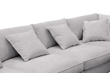 Rossita Lyx 5-sits Högervänd U-formad Extra djup Soffa med Divan och Schäslong i Chenille - Trenza 03, Grå Chenille - Möbler - Vardagsrum - Soffor - U-soffor