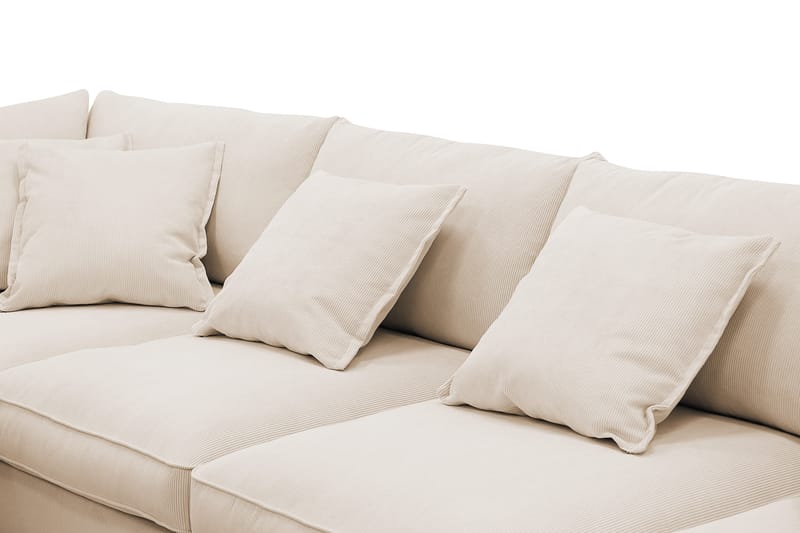 Rossita Lyx 5-sits Högervänd U-formad Extra djup Soffa med Divan och Schäslong i Manchester - Beige - Möbler - Vardagsrum - Soffor - U-soffor