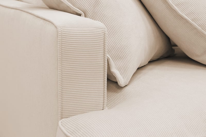 Rossita Lyx 5-sits Högervänd U-formad Extra djup Soffa med Divan och Schäslong i Manchester - Beige - Möbler - Vardagsrum - Soffor - U-soffor