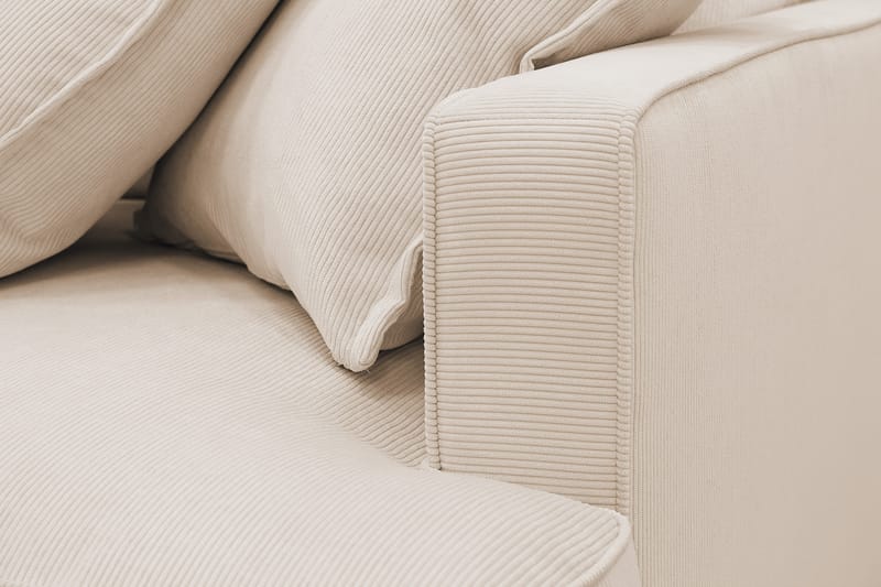 Rossita Lyx 5-sits Högervänd U-formad Extra djup Soffa med Divan och Schäslong i Manchester - Beige - Möbler - Vardagsrum - Soffor - U-soffor