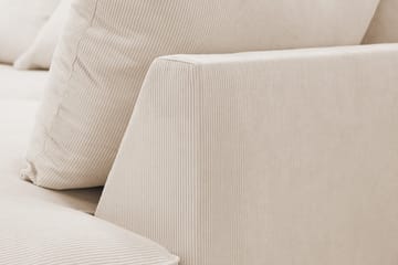 Rossita Lyx 5-sits Högervänd U-formad Extra djup Soffa med Divan och Schäslong i Manchester - Beige - Möbler - Vardagsrum - Soffor - U-soffor