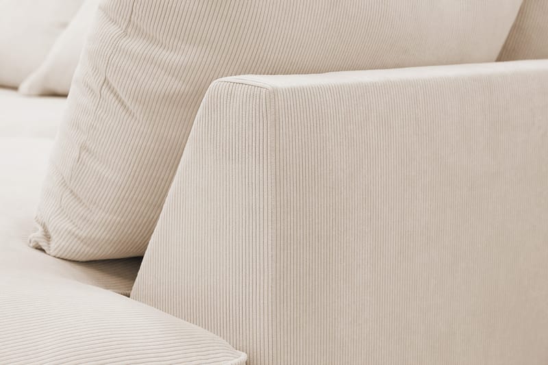 Rossita Lyx 5-sits Högervänd U-formad Extra djup Soffa med Divan och Schäslong i Manchester - Beige - Möbler - Vardagsrum - Soffor - U-soffor