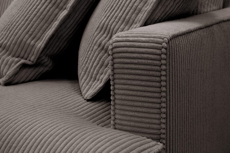 Rossita Lyx 5-sits Högervänd U-formad Extra djup Soffa med Divan och Schäslong i Manchester - Brun - Möbler - Vardagsrum - Soffor - U-soffor