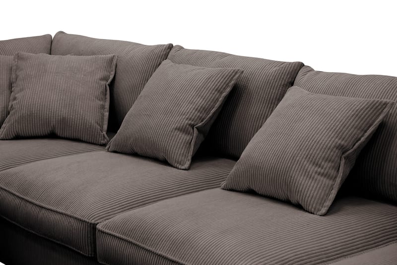 Rossita Lyx 5-sits Högervänd U-formad Extra djup Soffa med Divan och Schäslong i Manchester - Brun - Möbler - Vardagsrum - Soffor - U-soffor