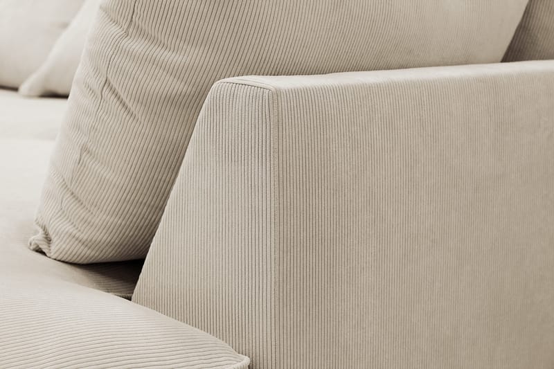Rossita Lyx 5-sits Högervänd U-formad Extra djup Soffa med Divan och Schäslong i Manchester - Kräm - Möbler - Vardagsrum - Soffor - U-soffor