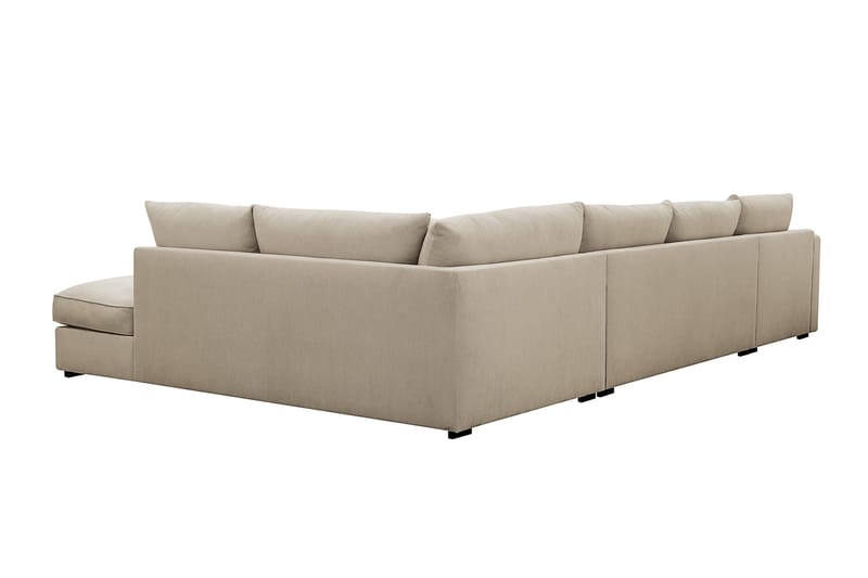 Rossita Lyx 5-sits Högervänd U-formad Extra djup Soffa med Divan och Schäslong i Manchester - Kräm - Möbler - Vardagsrum - Soffor - U-soffor