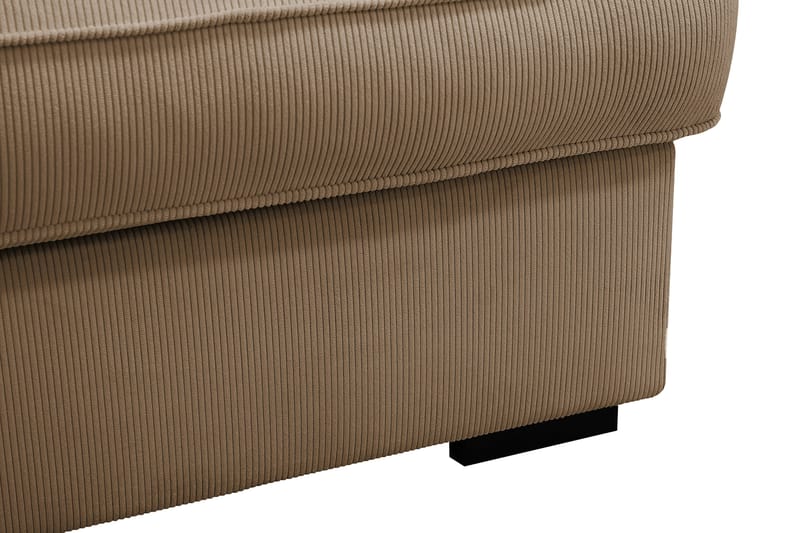 Rossita Lyx 5-sits Högervänd U-formad Extra djup Soffa med Divan och Schäslong i Manchester - Ljusbrun - Möbler - Vardagsrum - Soffor - U-soffor