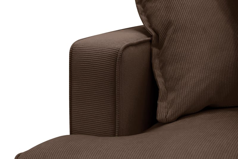 Rossita Lyx 5-sits Högervänd U-formad Extra djup Soffa med Divan och Schäslong i Manchester - Mörkbrun - Möbler - Vardagsrum - Soffor - U-soffor