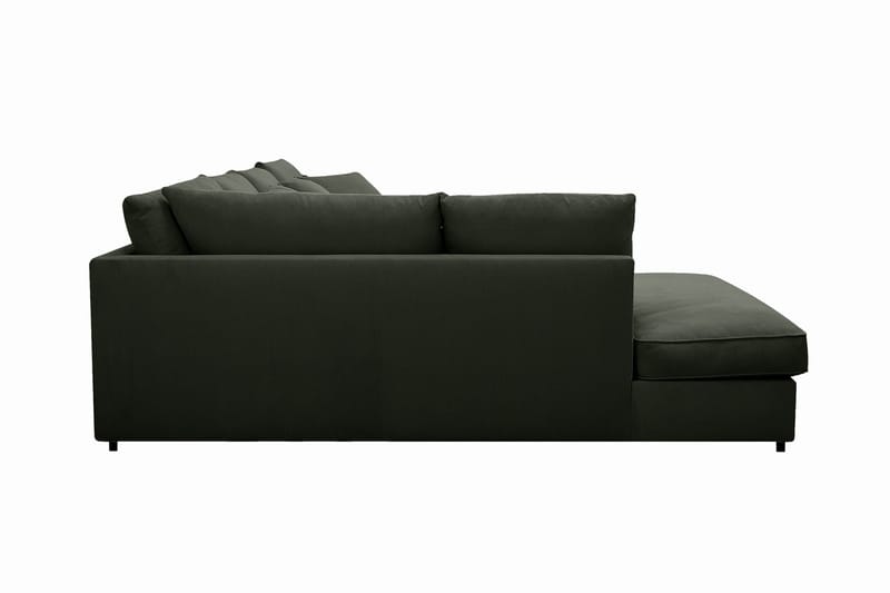 Rossita Lyx 5-sits Högervänd U-formad Extra djup Soffa med Divan och Schäslong i Manchester - Mörkgrön - Möbler - Vardagsrum - Soffor - U-soffor
