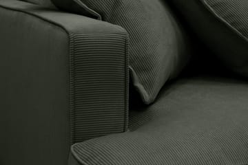 Rossita Lyx 5-sits Högervänd U-formad Extra djup Soffa med Divan och Schäslong i Manchester - Mörkgrön - Möbler - Vardagsrum - Soffor - U-soffor