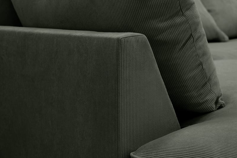 Rossita Lyx 5-sits Högervänd U-formad Extra djup Soffa med Divan och Schäslong i Manchester - Mörkgrön - Möbler - Vardagsrum - Soffor - U-soffor