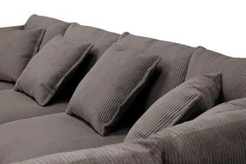 Rossita Lyx 5-sits Högervänd U-formad Extra djup Soffa med Divan och Schäslong i Manchester - Taupe - Möbler - Vardagsrum - Soffor - U-soffor