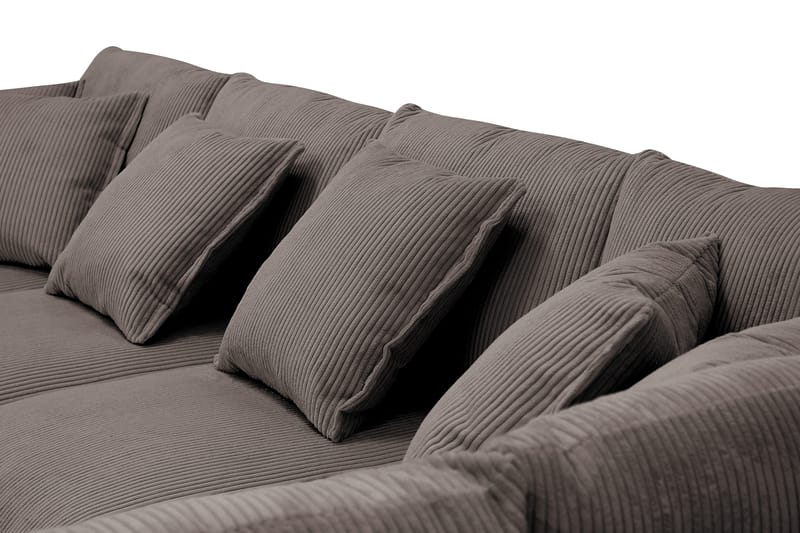 Rossita Lyx 5-sits Högervänd U-formad Extra djup Soffa med Divan och Schäslong i Manchester - Taupe - Möbler - Vardagsrum - Soffor - U-soffor