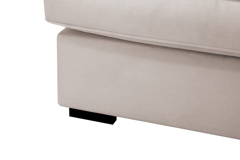 Rossita Lyx 5-sits Högervänd U-formad Extra djup Soffa med Divan och Schäslong i Sammet - Beige - Möbler - Vardagsrum - Soffor - Sammetssoffor