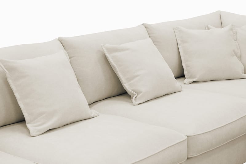 Rossita Lyx 5-sits Högervänd U-formad Extra djup Soffa med Divan och Schäslong i Tyg - Beige - Möbler - Vardagsrum - Soffor - U-soffor