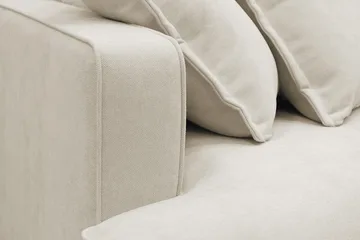 Rossita Lyx 5-sits Högervänd U-formad Extra djup Soffa med Divan och Schäslong i Tyg - Beige - Möbler - Vardagsrum - Soffor - U-soffor