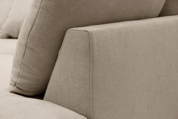 Rossita Lyx 5-sits Högervänd U-formad Extra djup Soffa med Divan och Schäslong i Tyg - Brun - Möbler - Vardagsrum - Soffor - U-soffor