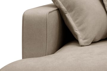 Rossita Lyx 5-sits Högervänd U-formad Extra djup Soffa med Divan och Schäslong i Tyg - Brun - Möbler - Vardagsrum - Soffor - U-soffor