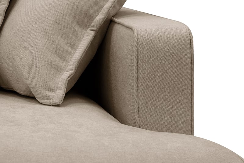 Rossita Lyx 5-sits Högervänd U-formad Extra djup Soffa med Divan och Schäslong i Tyg - Brun - Möbler - Vardagsrum - Soffor - U-soffor