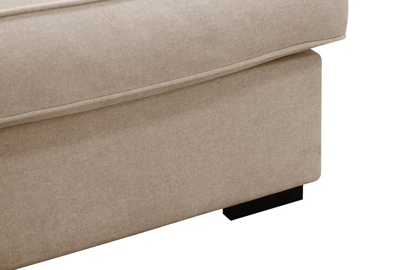 Rossita Lyx 5-sits Högervänd U-formad Extra djup Soffa med Divan och Schäslong i Tyg - Ljusbrun - Möbler - Vardagsrum - Soffor - U-soffor