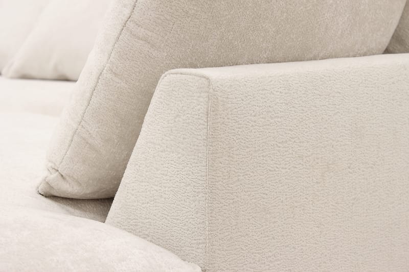 Rossita Lyx 5-sits Vänstervänd U-formad Extra djup Soffa med Divan och Schäslong i Chenille - Beige - Möbler - Vardagsrum - Soffor - U-soffor