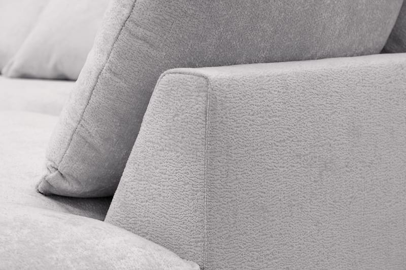 Rossita Lyx 5-sits Vänstervänd U-formad Extra djup Soffa med Divan och Schäslong i Chenille - Grå - Möbler - Vardagsrum - Soffor - U-soffor
