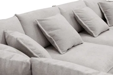 Rossita Lyx 5-sits Vänstervänd U-formad Extra djup Soffa med Divan och Schäslong i Chenille - Grå/Brun - Möbler - Vardagsrum - Soffor - U-soffor