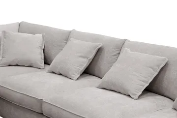 Rossita Lyx 5-sits Vänstervänd U-formad Extra djup Soffa med Divan och Schäslong i Chenille - Grå/Brun - Möbler - Vardagsrum - Soffor - U-soffor