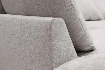 Rossita Lyx 5-sits Vänstervänd U-formad Extra djup Soffa med Divan och Schäslong i Chenille - Grå/Brun - Möbler - Vardagsrum - Soffor - U-soffor