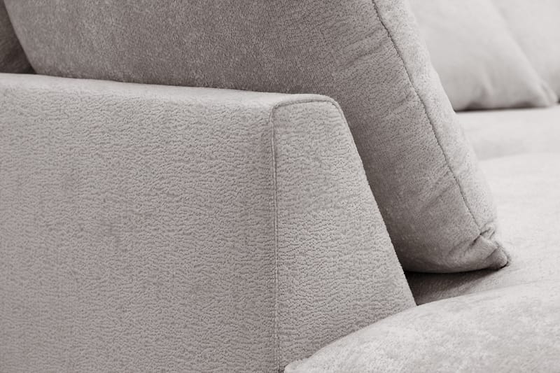 Rossita Lyx 5-sits Vänstervänd U-formad Extra djup Soffa med Divan och Schäslong i Chenille - Grå/Brun - Möbler - Vardagsrum - Soffor - U-soffor