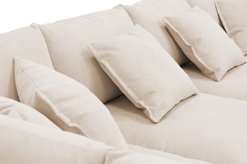 Rossita Lyx 5-sits Vänstervänd U-formad Extra djup Soffa med Divan och Schäslong i Manchester - Beige - Möbler - Vardagsrum - Soffor - U-soffor