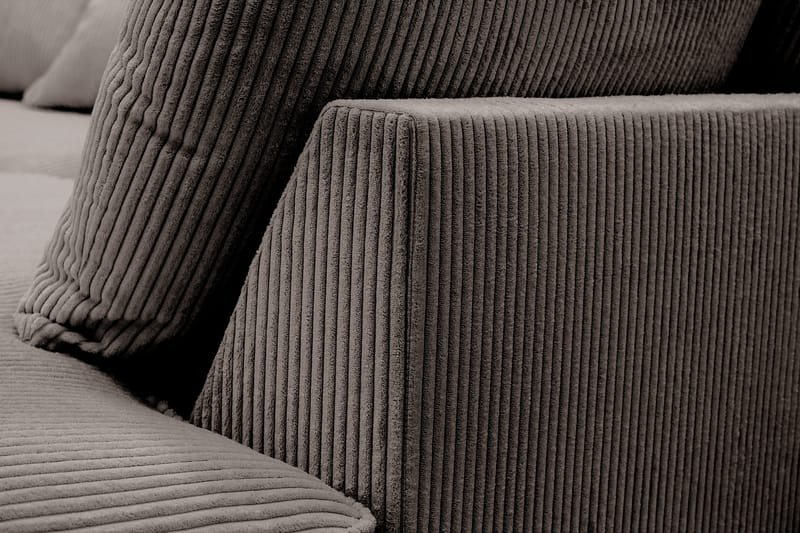 Rossita Lyx 5-sits Vänstervänd U-formad Extra djup Soffa med Divan och Schäslong i Manchester - Brun - Möbler - Vardagsrum - Soffor - U-soffor