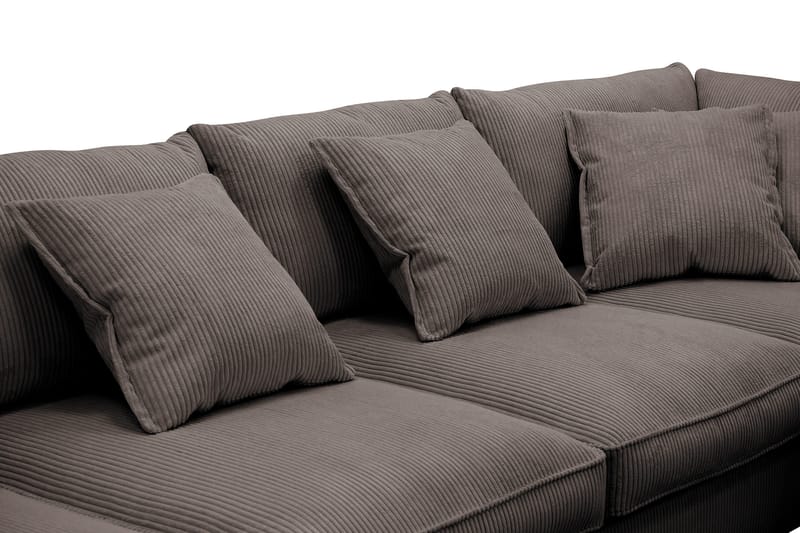 Rossita Lyx 5-sits Vänstervänd U-formad Extra djup Soffa med Divan och Schäslong i Manchester - Brun - Möbler - Vardagsrum - Soffor - U-soffor