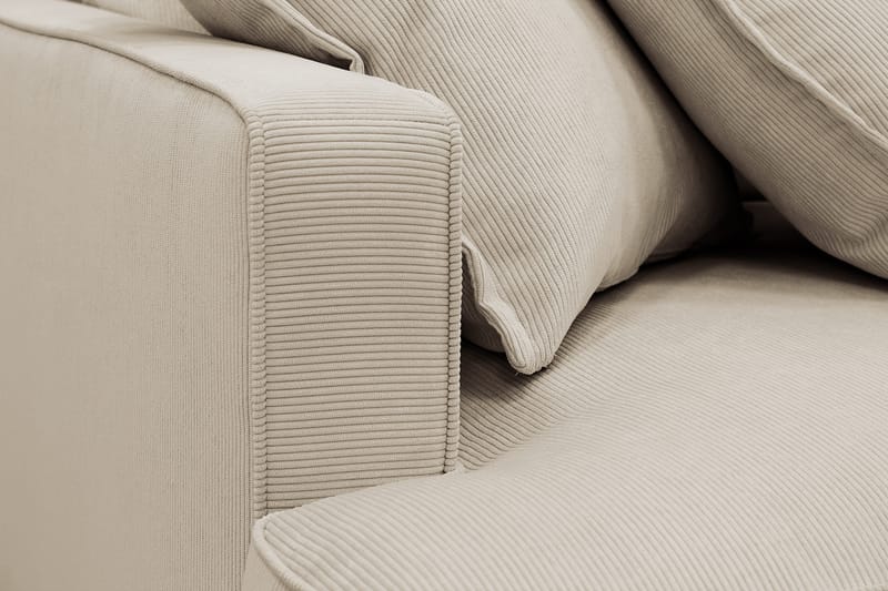 Rossita Lyx 5-sits Vänstervänd U-formad Extra djup Soffa med Divan och Schäslong i Manchester - Kräm - Möbler - Vardagsrum - Soffor - U-soffor