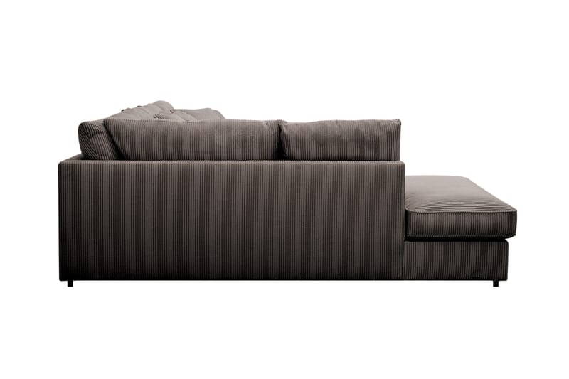 Rossita Lyx 5-sits Vänstervänd U-formad Extra djup Soffa med Divan och Schäslong i Manchester - Mörkgrå - Möbler - Vardagsrum - Soffor - U-soffor