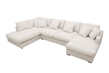 Rossita Lyx 5-sits Vänstervänd U-formad Extra djup Soffa med Divan och Schäslong i Manchester - Offwhite - Möbler - Vardagsrum - Soffor - U-soffor