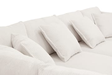 Rossita Lyx 5-sits Vänstervänd U-formad Extra djup Soffa med Divan och Schäslong i Manchester - Offwhite - Möbler - Vardagsrum - Soffor - U-soffor