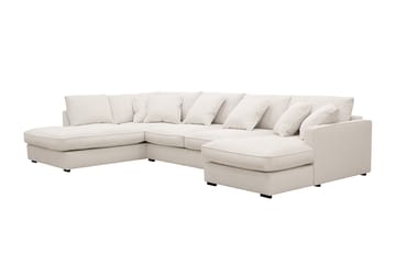 Rossita Lyx 5-sits Vänstervänd U-formad Extra djup Soffa med Divan och Schäslong i Manchester - Offwhite - Möbler - Vardagsrum - Soffor - U-soffor