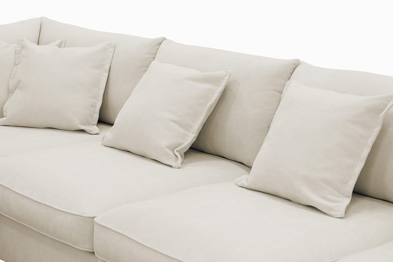 Rossita Lyx 5-sits Vänstervänd U-formad Extra djup Soffa med Divan och Schäslong i Tyg - Beige - Möbler - Vardagsrum - Soffor - U-soffor
