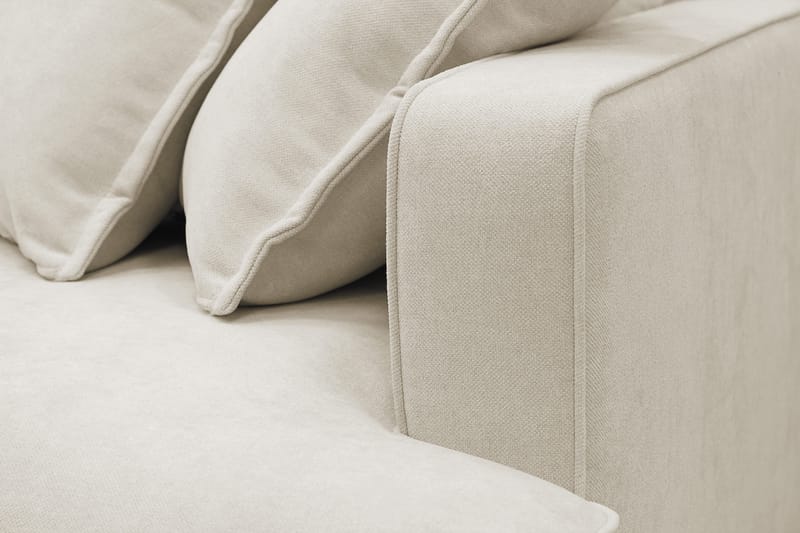 Rossita Lyx 5-sits Vänstervänd U-formad Extra djup Soffa med Divan och Schäslong i Tyg - Beige - Möbler - Vardagsrum - Soffor - U-soffor