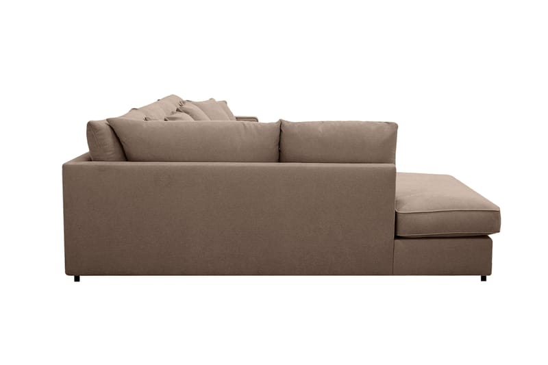 Rossita Lyx 5-sits Vänstervänd U-formad Extra djup Soffa med Divan och Schäslong i Tyg - Mörkbrun - Möbler - Vardagsrum - Soffor - U-soffor