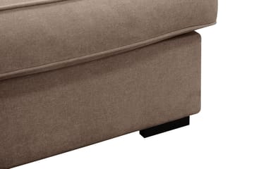 Rossita Lyx 5-sits Vänstervänd U-formad Extra djup Soffa med Divan och Schäslong i Tyg - Mörkbrun - Möbler - Vardagsrum - Soffor - U-soffor