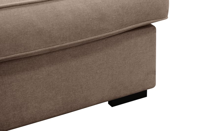Rossita Lyx 5-sits Vänstervänd U-formad Extra djup Soffa med Divan och Schäslong i Tyg - Mörkbrun - Möbler - Vardagsrum - Soffor - U-soffor