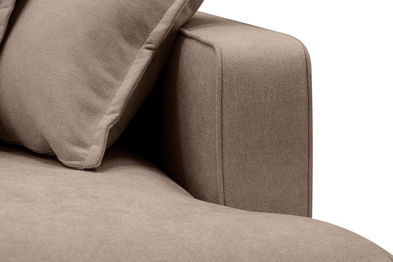 Rossita Lyx 5-sits Vänstervänd U-formad Extra djup Soffa med Divan och Schäslong i Tyg - Mörkbrun - Möbler - Vardagsrum - Soffor - U-soffor