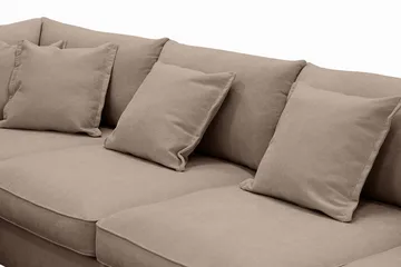 Rossita Lyx 5-sits Vänstervänd U-formad Extra djup Soffa med Divan och Schäslong i Tyg - Mörkbrun - Möbler - Vardagsrum - Soffor - U-soffor